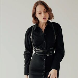 Genuine leather harness